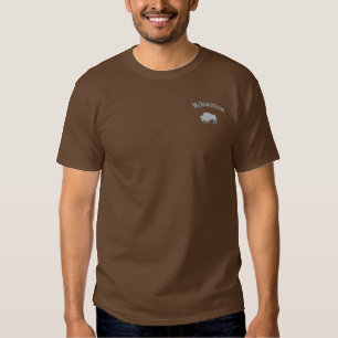 Men's Yellowstone Buffalo Embroidered T-Shirt