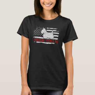 Mens Yorkshire Terrier Dad Distressed American Fla T-Shirt