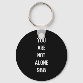 Mens You Are Not Alone 988, Suicide Prevention Awa Keychain