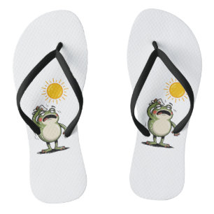Men's Zen Frog Sunny Day Flip-Flops - Relaxed  Flip Flops