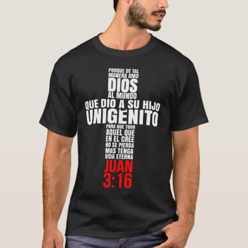 Mensajes Biblicos Dios Espanol Camisetas Regalo Cr T_Shirt