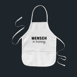 Mensch in Training Jewish Humor  Kids' Apron<br><div class="desc">"Mensch" is a Yiddish term of endearment meaning "good person" or someone with good qualities. This kid's apron makes the perfect gift for a boy on Hannukah,  his birthday or everyday occasions.</div>