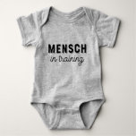 Mensch In Training T-shirt Baby Bodysuit at Zazzle