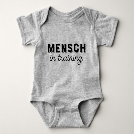 Mensch In Training T-shirt Baby Bodysuit
