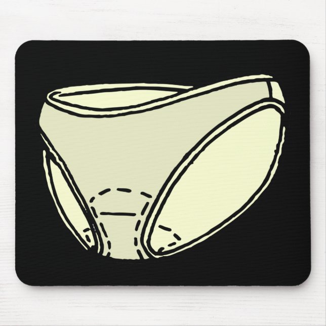 MENSTRUAL PADS IN UNDERWARE MOUSE PAD (Front)