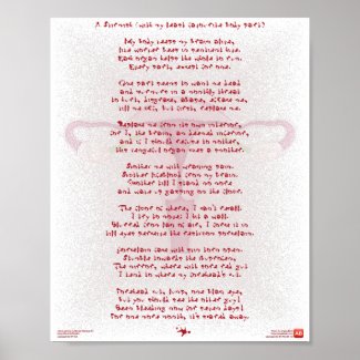 Menstruation poem poster