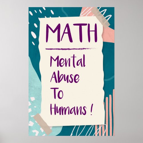 Mental Abuse to Humans Poster