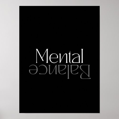 Mental balance poster