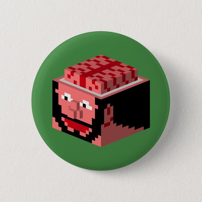 Mental Block Pinback Button (Front)