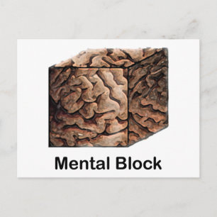 Mental Block Postcard