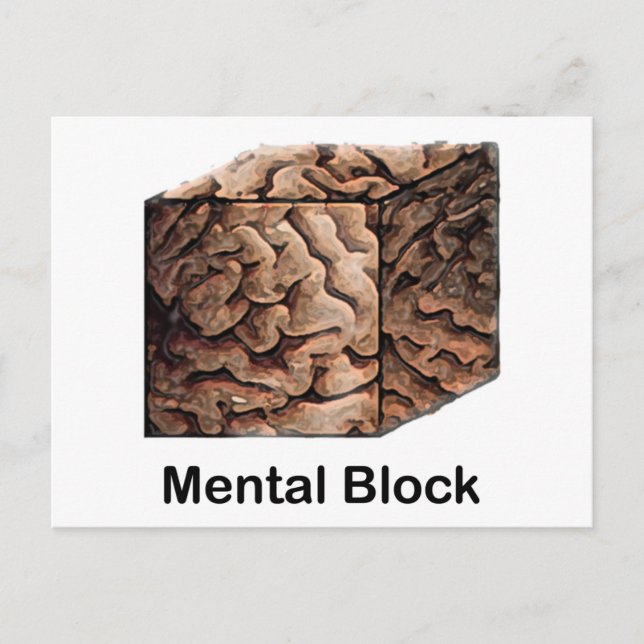 Mental Block Postcard (Front)