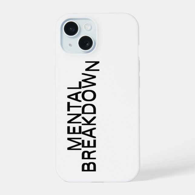 Mental Breakdown Rugged iPhone Protection Case (Back)