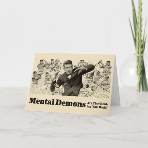 Mental Demons Greeting Card