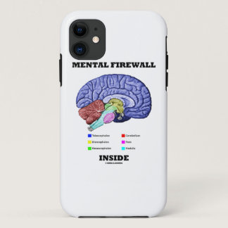 Mental Firewall Inside (Anatomical Brain) iPhone 11 Case