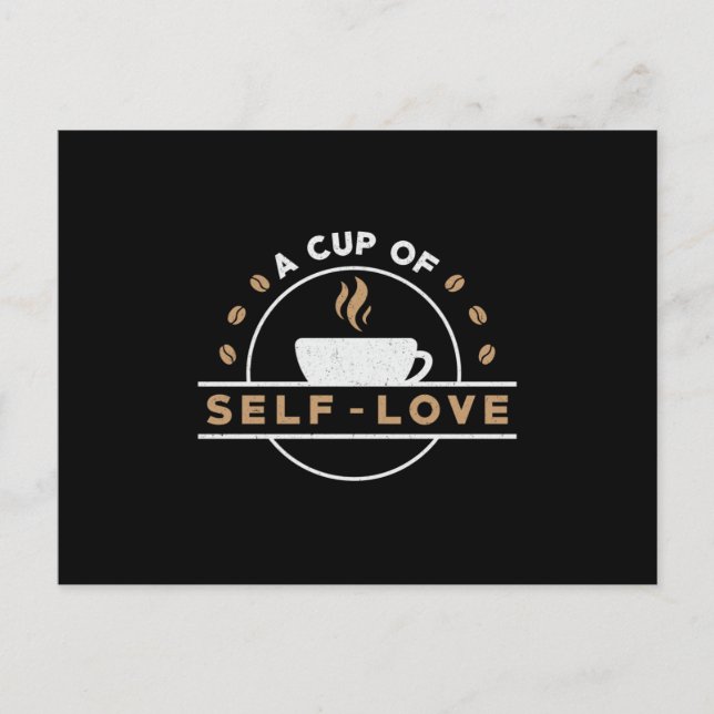 Mental Health A Cup Of Self-Love Care Awareness Postcard (Front)