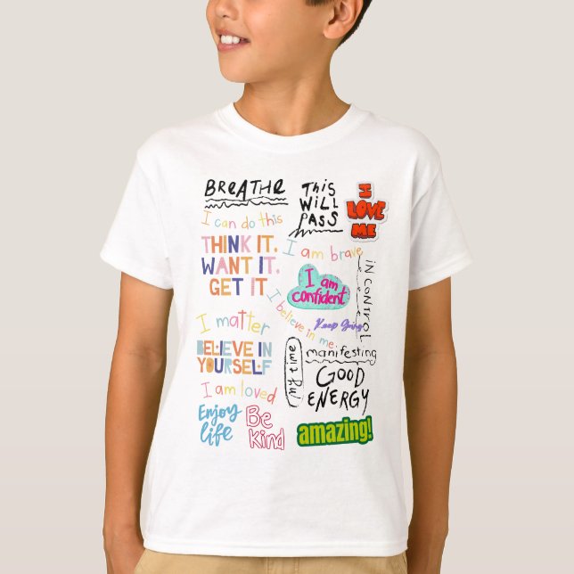 Mental Health Affirmations T-Shirt (Front)