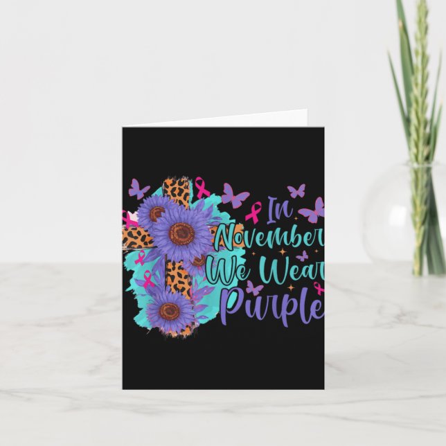 Mental Health Amp Suicide Awareness  Card (Front)