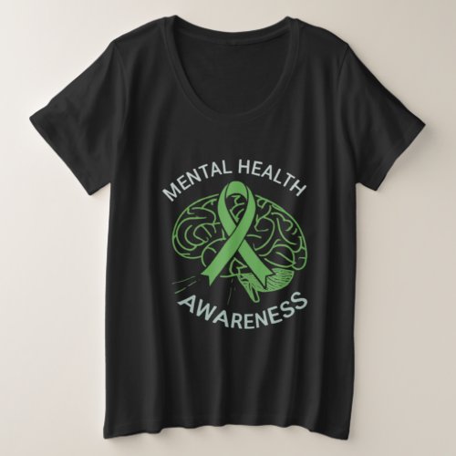 Mental health awareness 2024Mind Matters Hoodie Plus Size T_Shirt