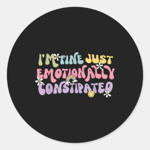 Mental Health Awareness & Brain Illness Classic Round Sticker
