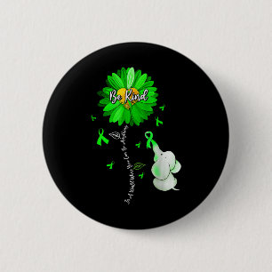 Mental Health Awareness Be Kind Sunflower Ribbon S Button
