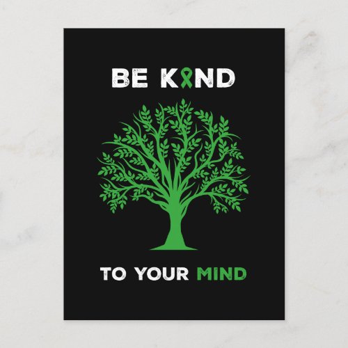 Mental Health Awareness Be Kind To Your Mind Postcard