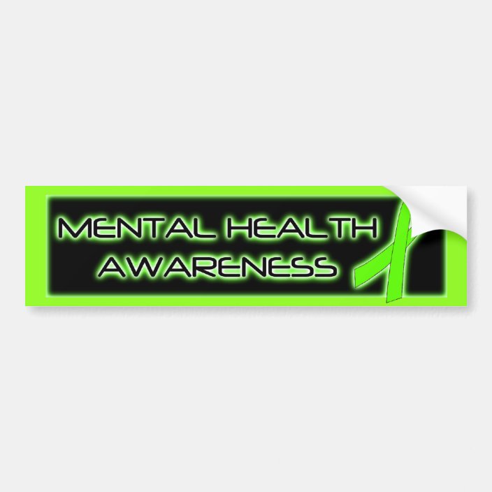 Mental Health Awareness Bumper Sticker | Zazzle.com