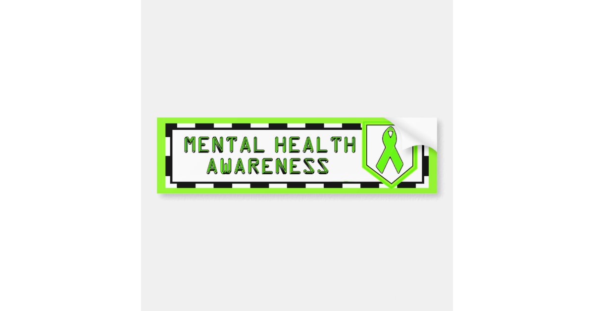 Mental Health Awareness Bumper Sticker | Zazzle