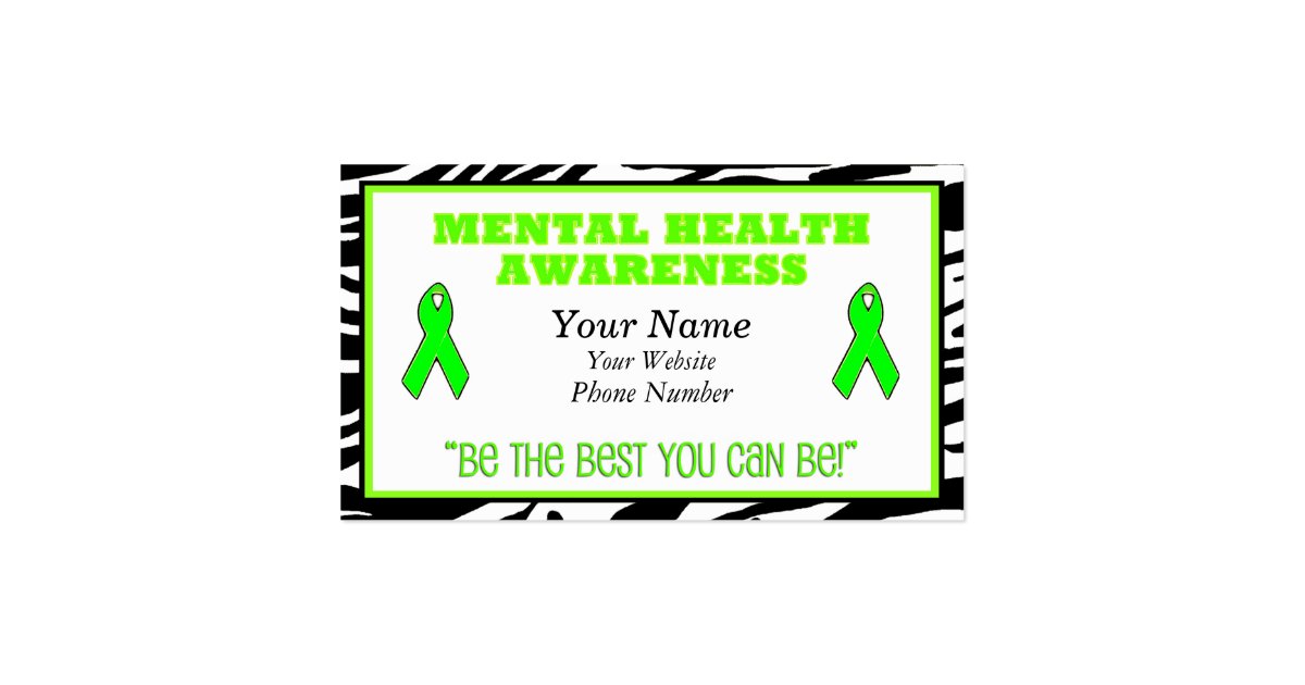 Mental Health Awareness Business Cards | Zazzle