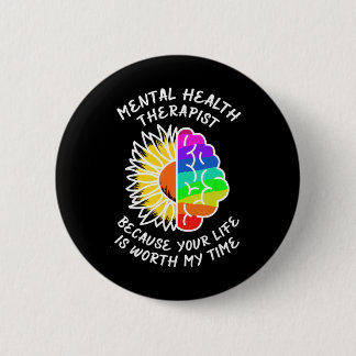 Mental Health Awareness. Button