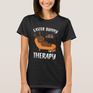Mental Health Awareness Chocolate Bunny Funny East T-Shirt
