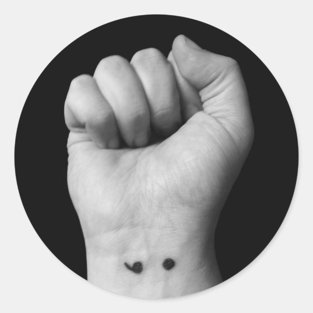 Mental Health Awareness Classic Round Sticker (Front)