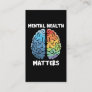 Mental Health Awareness Colorful Brain Cute Business Card