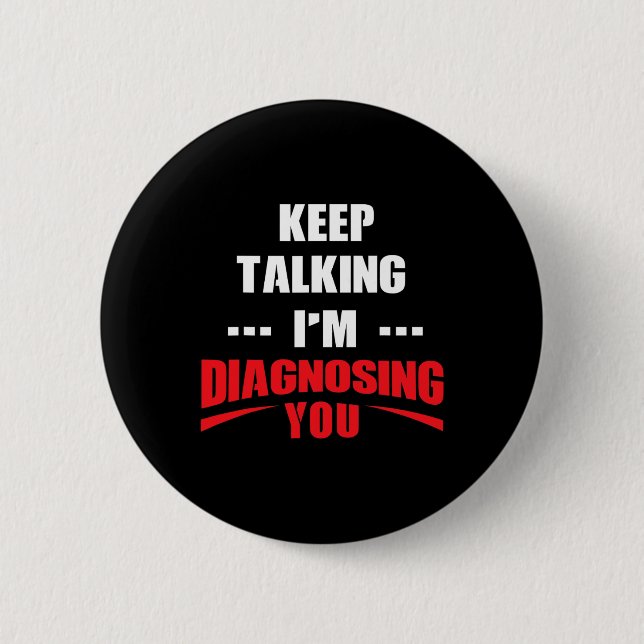 Mental Health Awareness Counselor Gift - Therapist Button (Front)