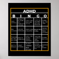 Mental Health Awareness Day Adhd Bingo Fun Gift