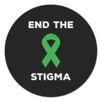 Mental Health Awareness End The Stigma Classic Round Sticker