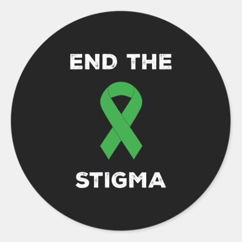 Mental Health Awareness End The Stigma Classic Round Sticker