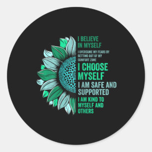 Mental Health Awareness- End The Stigma Classic Round Sticker