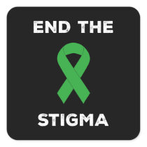 Mental Health Awareness End The Stigma Square Sticker