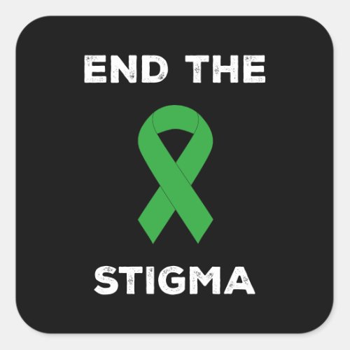 Mental Health Awareness End The Stigma Square Sticker
