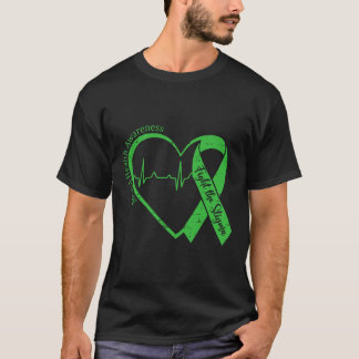 Mental Health Awareness Fight The Stigma Heart Gre T-Shirt