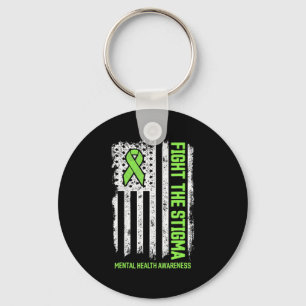 Mental Health Awareness Fight The Stigma Mental H Keychain