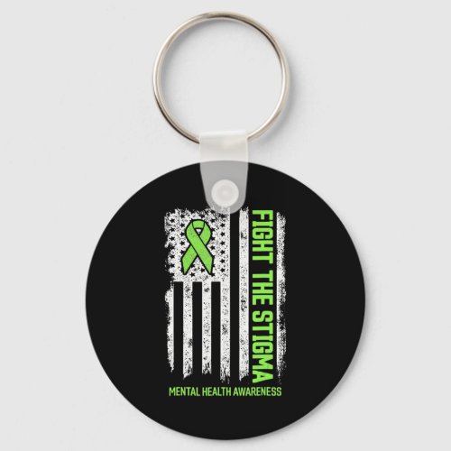 Mental Health Awareness  Fight The Stigma Mental H Keychain