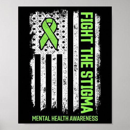 Mental Health Awareness  Fight The Stigma Mental H Poster