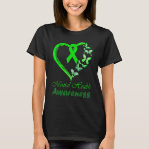 Mental Health Awareness Flower Stigma Support Men  T-Shirt
