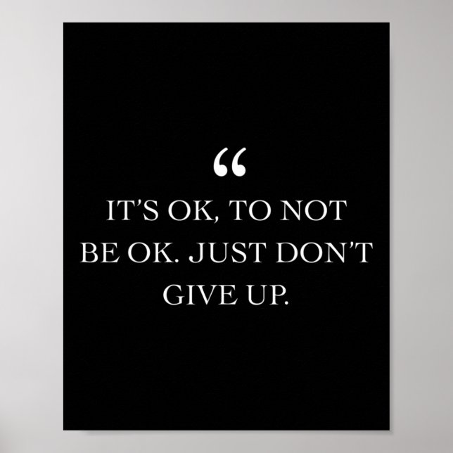 Mental Health Awareness  For Men Women Quote Gift  Poster (Front)