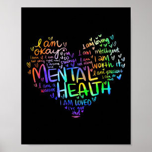 Mental Health Awareness Gifts Depression 1 Poster