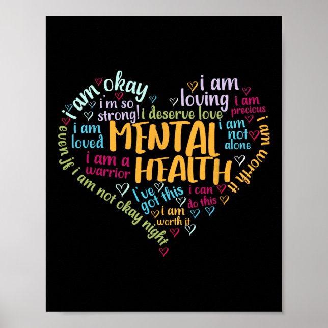 Mental Health Awareness Gifts Depression  Poster (Front)