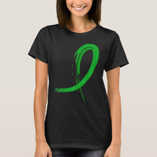 Mental Health Awareness Green Graffiti Ribbon T-Shirt