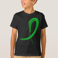 Mental Health Awareness Green Graffiti Ribbon 