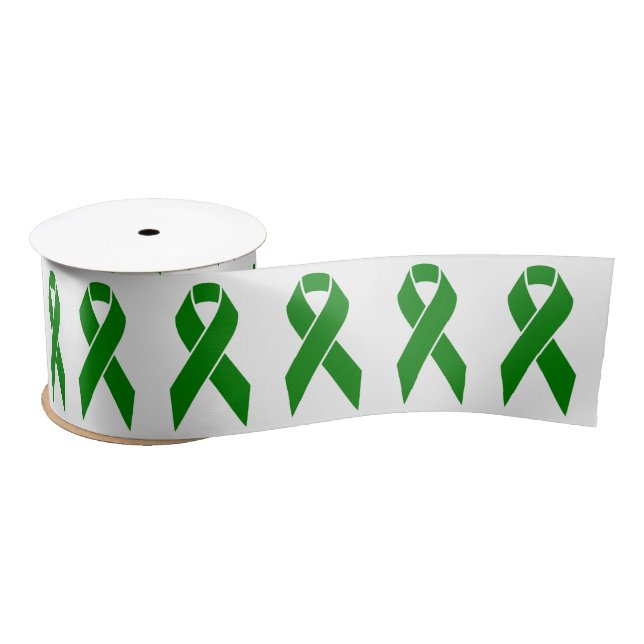 Mental Health Awareness Green Ribbon (Spool)